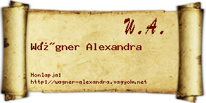Wágner Alexandra névjegykártya